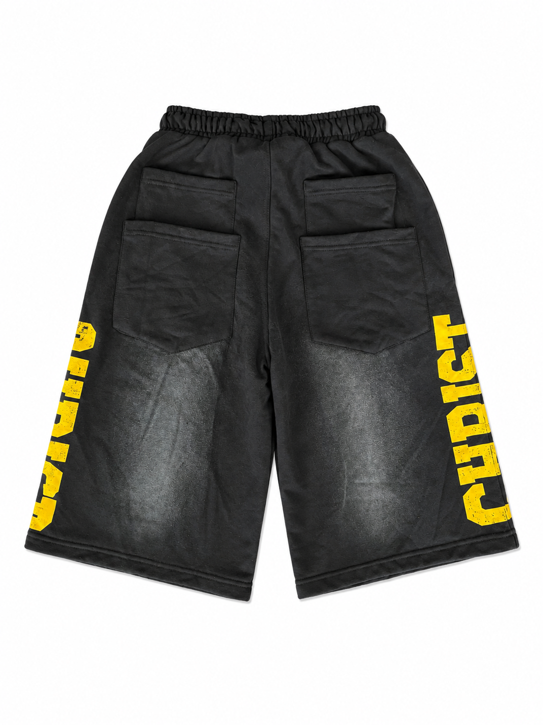 Christ 3/4 Capri Shorts (Yellow)