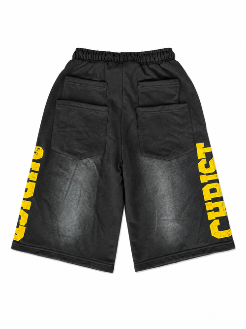 Christ 3/4 Capri Shorts (Yellow)