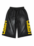 Christ 3/4 Capri Shorts (Yellow)