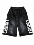 Christ 3/4 Capri Shorts (White)