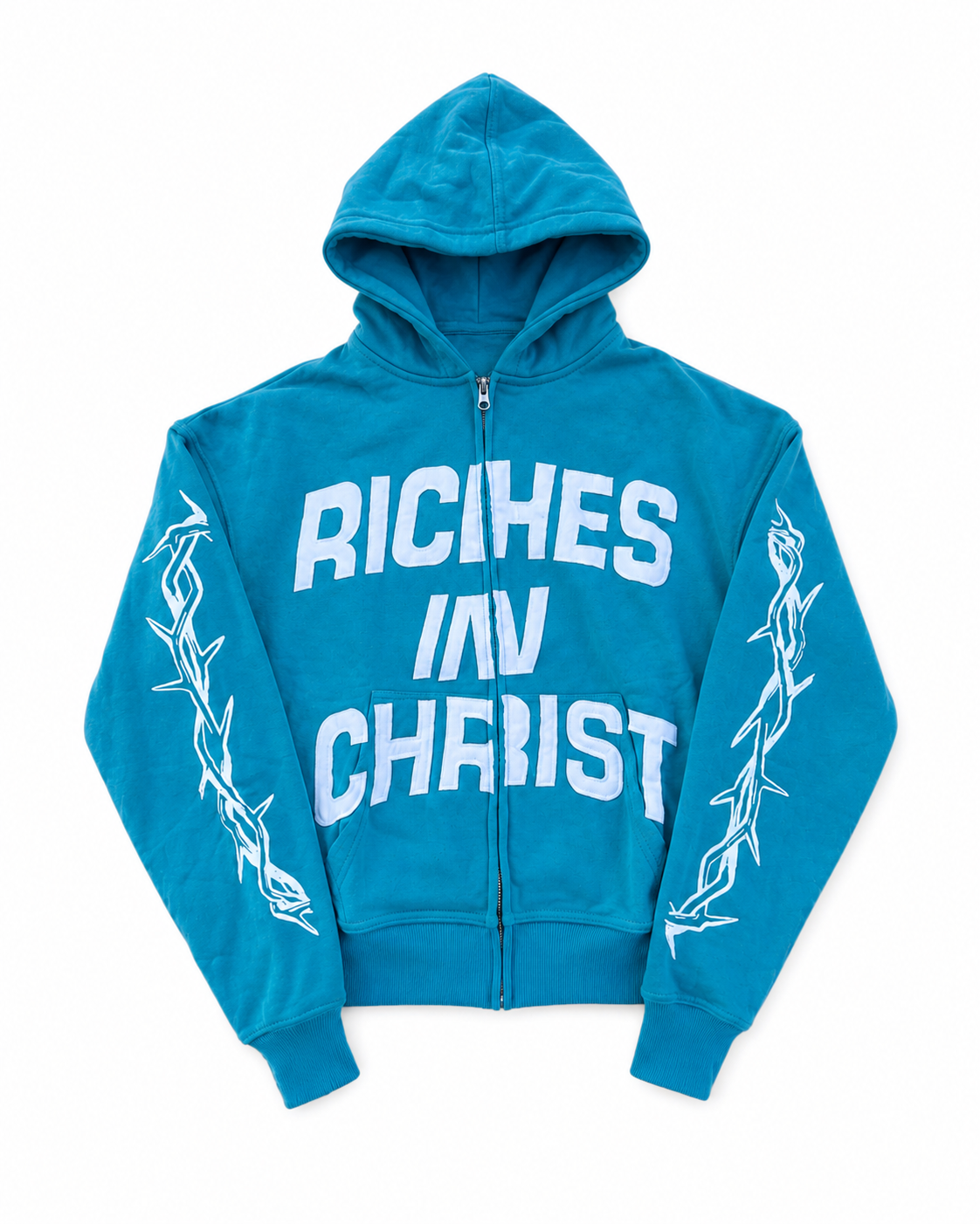 Riches In Christ Zip-Up Hoodie (Blue)