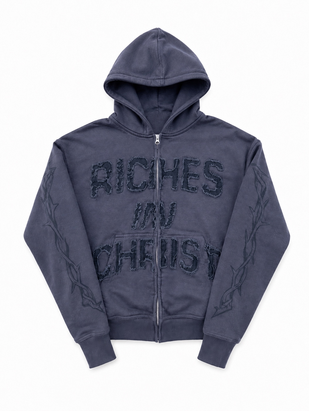 Riches In Christ Zip-Up Hoodie (Gray)